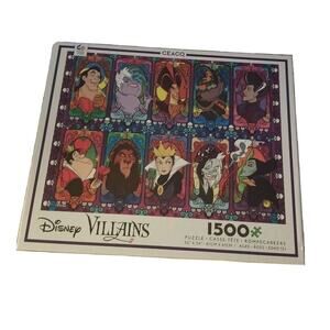 Disney Villains 1500 pc Ceaco Jigsaw Puzzle 32"x24" Evil Bad Wicked Characters